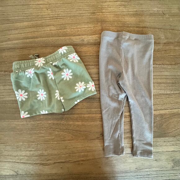 Cat & Jack Pant/Short Bundle (4) - Size 2T - Picture 2 of 7